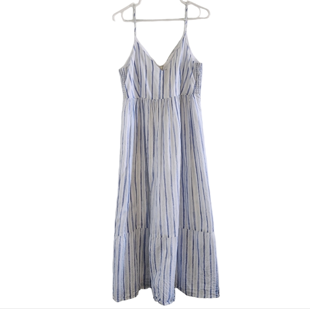 CLUB MANACO Striped Sleeveless Tiered Dress Size 2